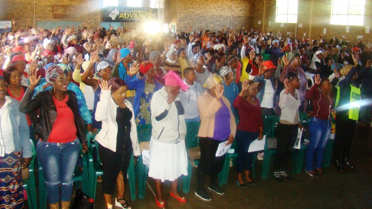 Tamar Campaign: Combating Child Rape workshop participants making a declaration of protection